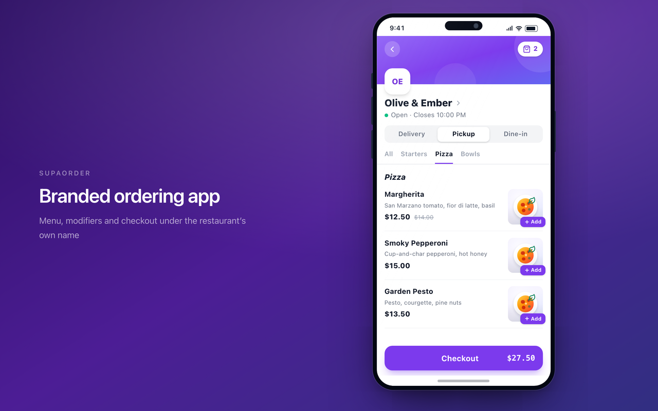 Supaorder screenshot 1