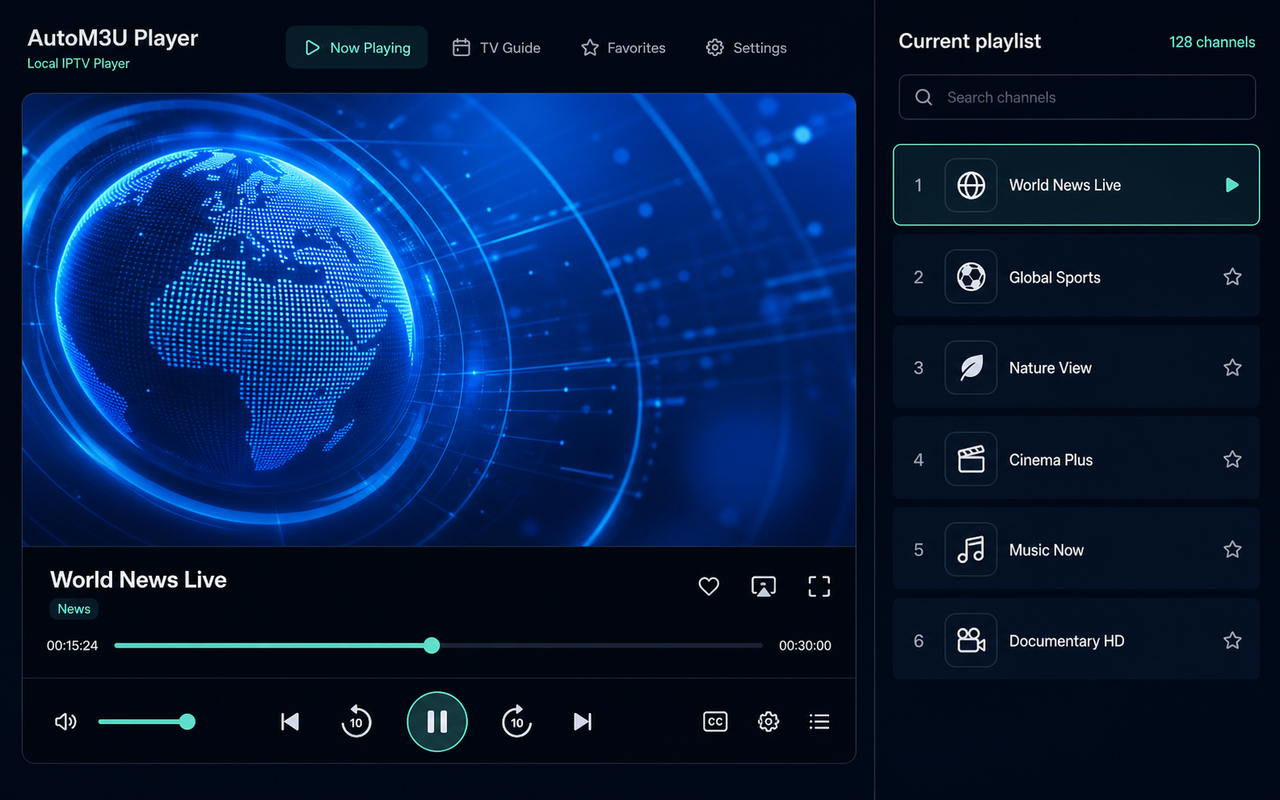 AutoM3U screenshot 1