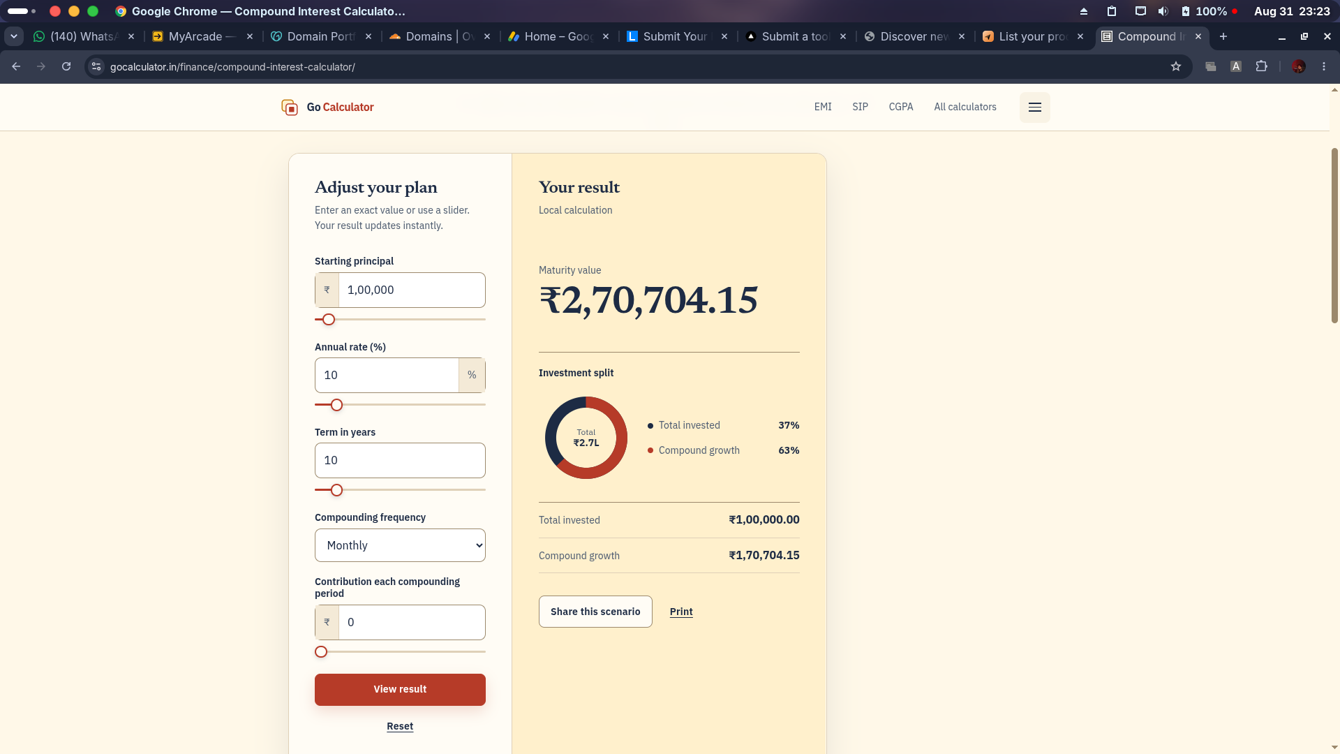gocalculator screenshot 1