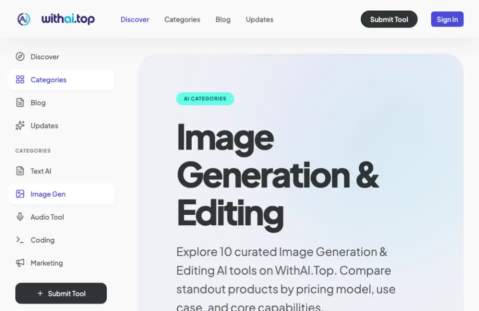 WithAI.Top - AI Tools Directory screenshot 1