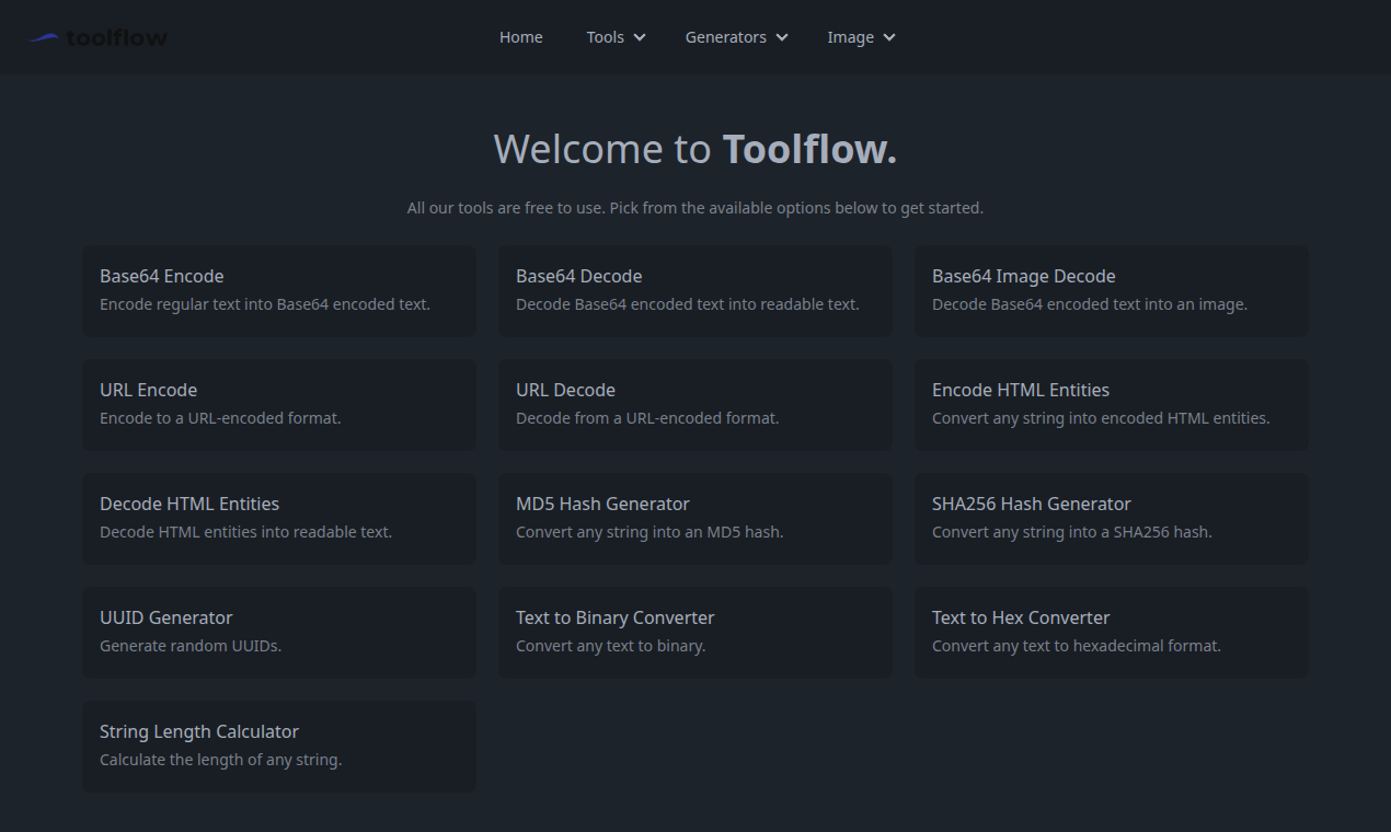 Toolflow screenshot 1