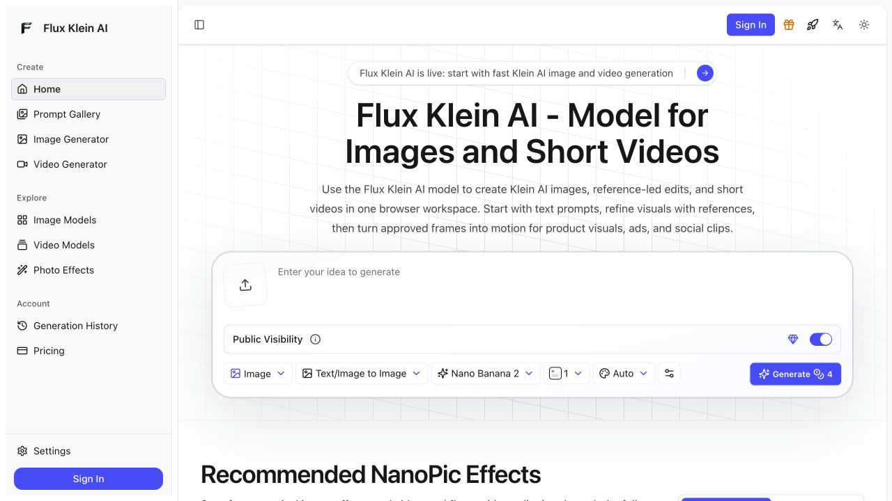Flux Klein AI screenshot 1