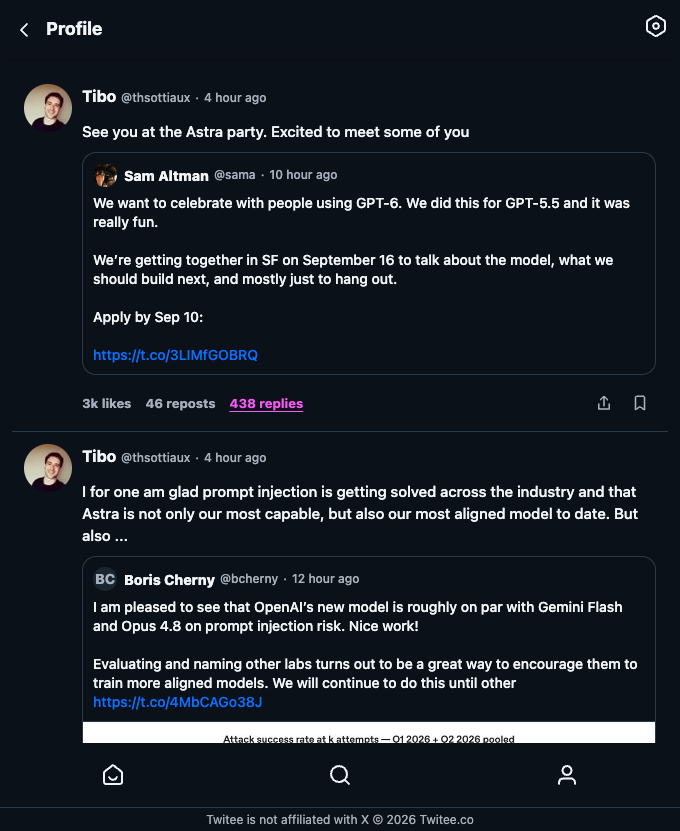 Twitee screenshot 2
